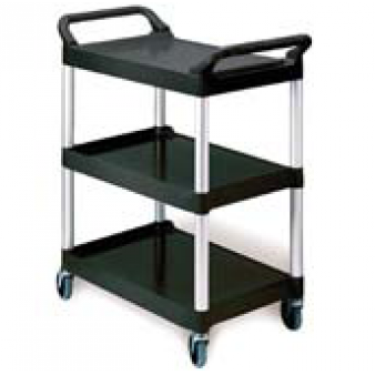 Transport trolley with 3 shelves